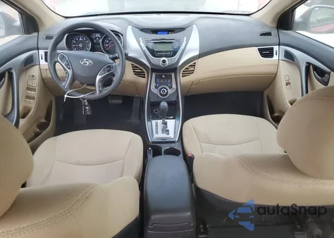 2013 Hyundai Elantra Gls from USA, damaged, VIN 5NPDH4AEXDH183976